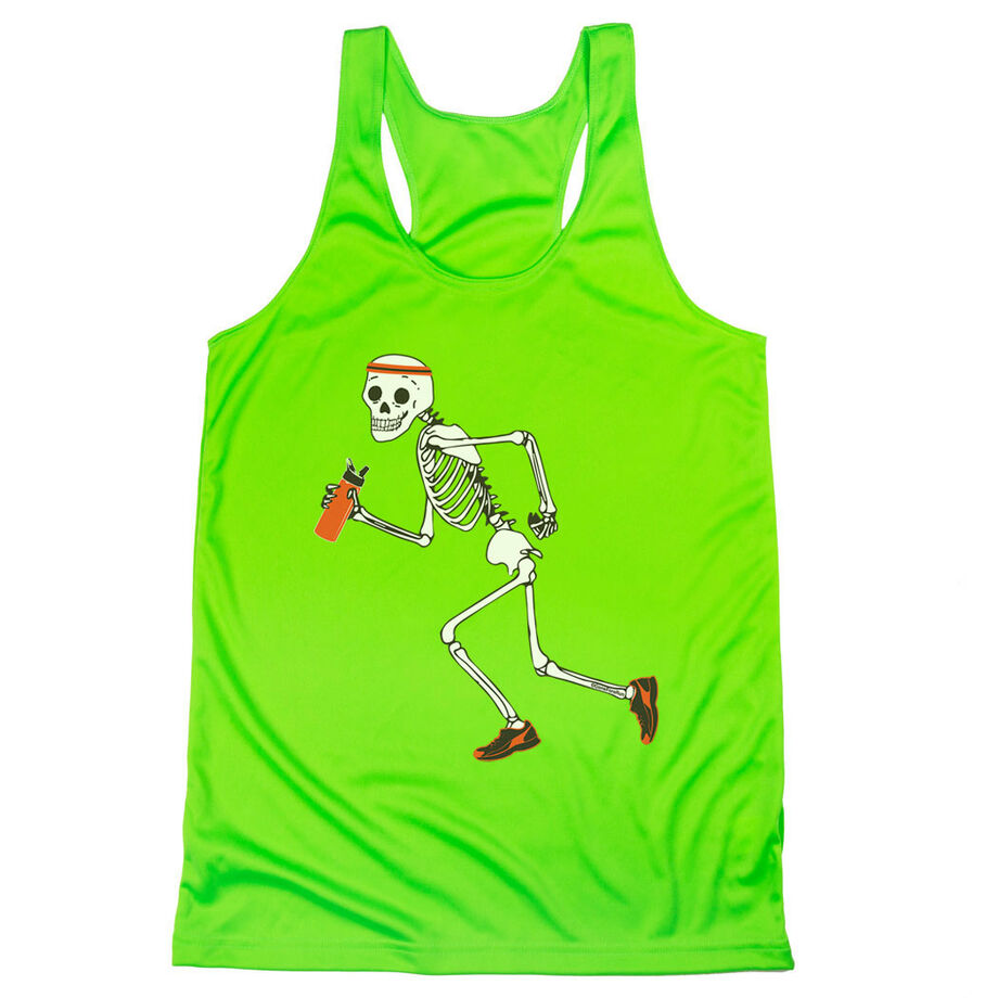 Women's Racerback Performance Tank Top - Never Stop Running