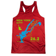 Women's Racerback Performance Tank Top - New York City Route