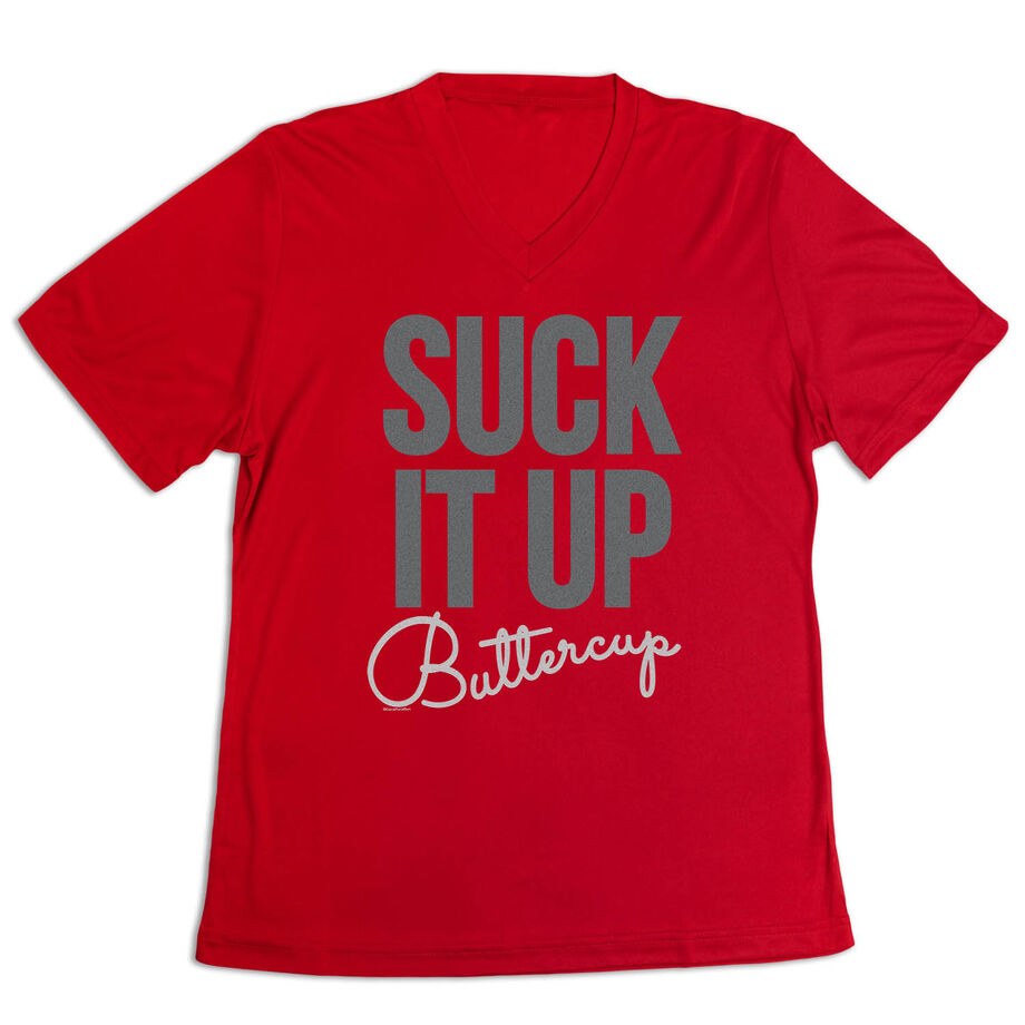 Women's Short Sleeve Tech Tee - Suck It Up Buttercup
