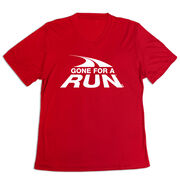 Women's Short Sleeve Tech Tee - Gone For a Run&reg; White Logo