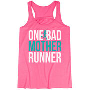 Flowy Racerback Tank Top - One Bad Mother Runner (Bold)