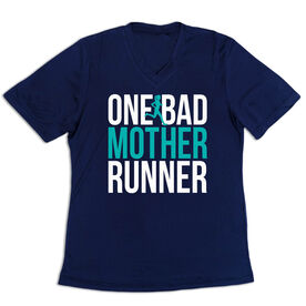 Women's Short Sleeve Tech Tee - One Bad Mother Runner (Bold)