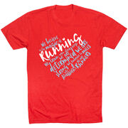 Running Short Sleeve Tee - Live Love Run Heart