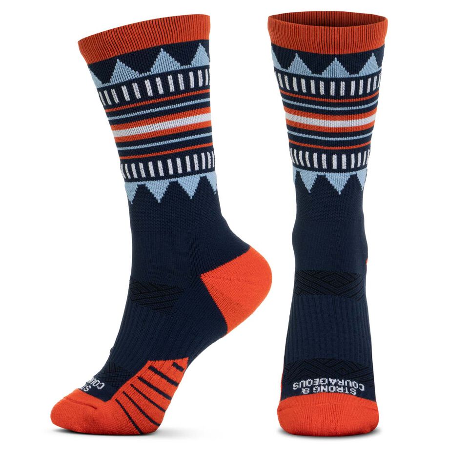 Socrates&reg; Mid-Calf Performance Socks - Strong & Courageous
