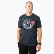 Running Short Sleeve T-Shirt - Run For The Red, White & Blue