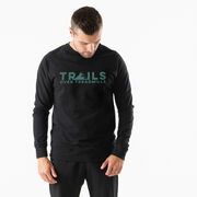 Running Raglan Crew Neck Pullover - Trails Over Treadmills