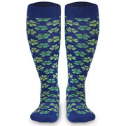 Woven Yakety Yak! Knee High Socks - Shamrocks