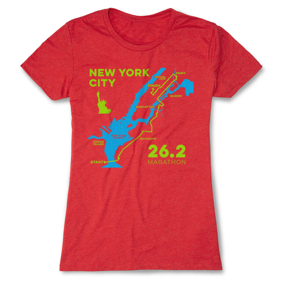 Women's Everyday Runners Tee - New York City Route
