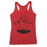 Women's Everyday Tank Top - Life's Short Run Long (Mountains)