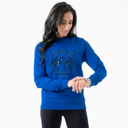 Running Raglan Crew Neck Pullover - Eye Of The Tiger