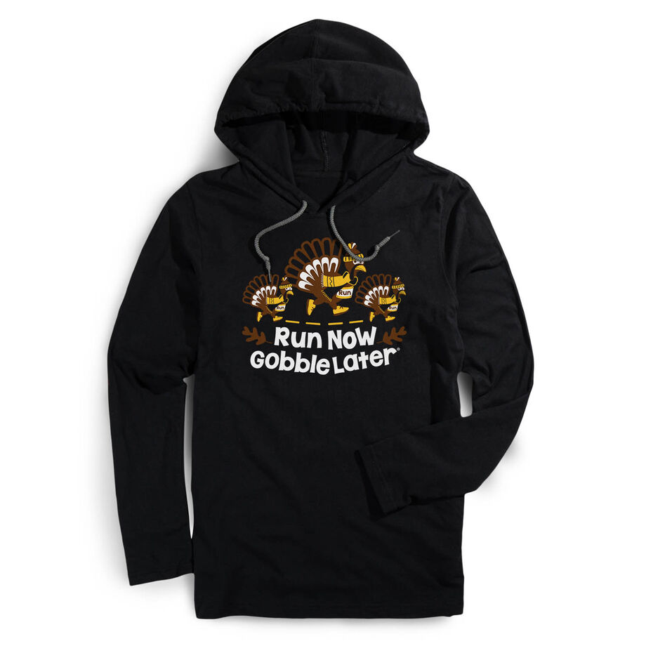 Running Lightweight Hoodie - Run Now Gobble Later Turkey Trot