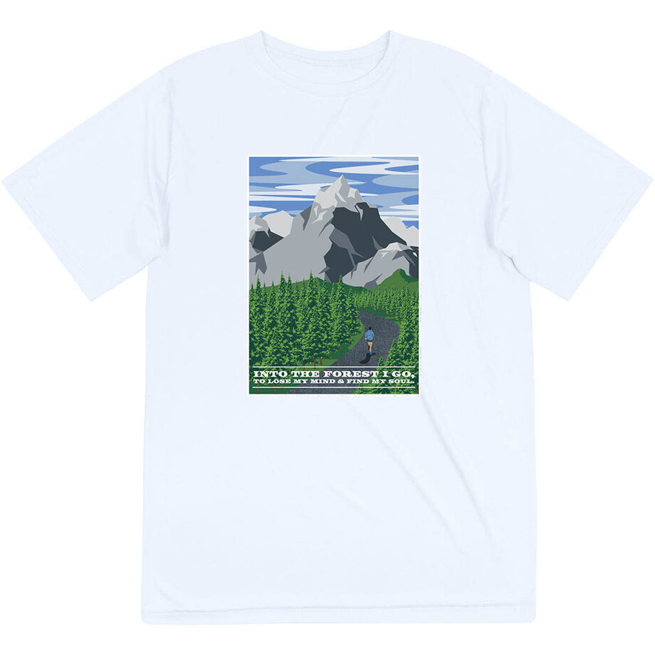 Men's Running Short Sleeve Performance Tee - Into the Forest