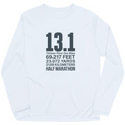 Men's Running Long Sleeve Performance Tee - 13.1 Math Miles