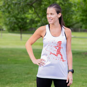 Women's Racerback Performance Tank Top - Heartfelt Runner Girl