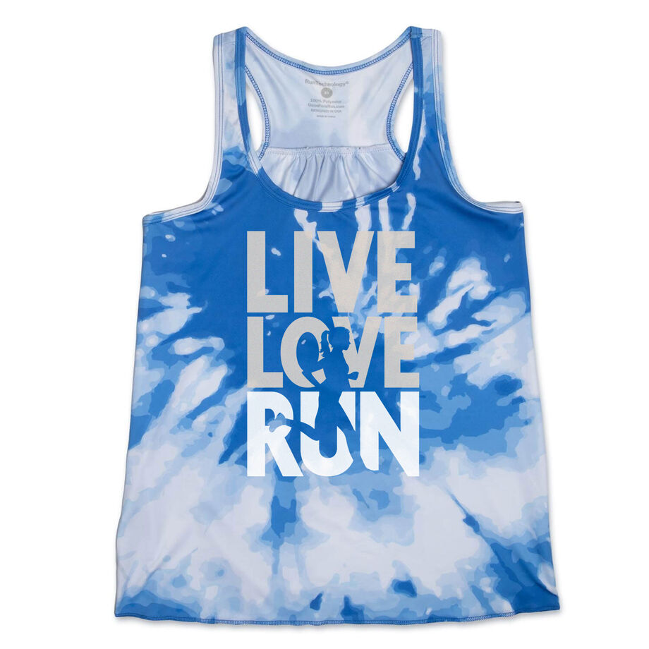 RunTechnology® Performance Tank Top - Live Love Run Silhouette