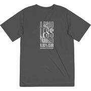 Men's Running Short Sleeve Performance Tee - A Road Less Traveled - Marathoner