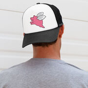 Running Trucker Hat - Flying Pig