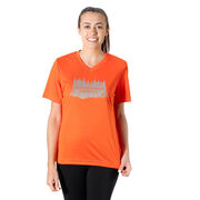 Women's Short Sleeve Tech Tee - Into the Forest I Must Go Running