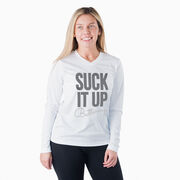 Women's Long Sleeve Tech Tee - Suck It Up Buttercup