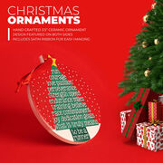 Running Round Ceramic Ornament - Runner Christmas Tree