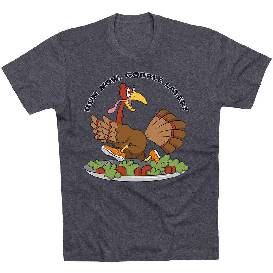Running Short Sleeve T-Shirt - Run Now Gobble Later®