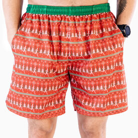 TrueRun Men's Running Shorts - Christmas Sweater