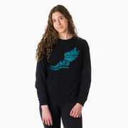 Cross Country Tshirt Long Sleeve - Winged Foot Inspirational Words