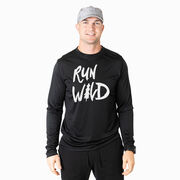Men's Running Long Sleeve Tech Tee - Run Wild Sketch