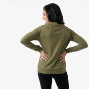 Cross Country Raglan Crew Neck Pullover - Winged Foot Inspirational Words