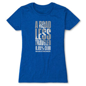 Women's Everyday Runners Tee - A Road Less Traveled - Marathoner