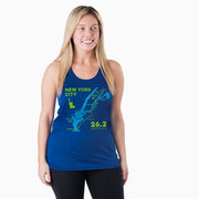 Women's Racerback Performance Tank Top - New York City Route