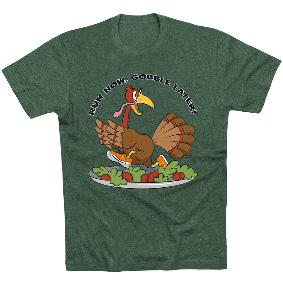 Running Short Sleeve T-Shirt - Run Now Gobble Later®