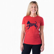 Women's Everyday Runners Tee - I'd Rather Be Running with My Dog