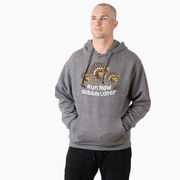 Statement Fleece Hoodie - Run Now Gobble Later Turkey Trot