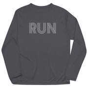 Men's Running Long Sleeve Performance Tee - Run Lines