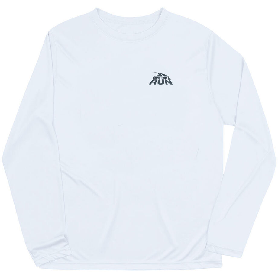 Men's Running Long Sleeve Performance Tee - Gone For a Run® Logo - Mini