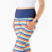 Women's Performance Side Pocket Tights - St Tropez