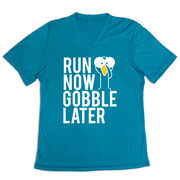 Women's Short Sleeve Tech Tee - Run Now Gobble Later (Bold)