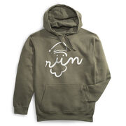 Statement Fleece Hoodie -  Santa Run Face