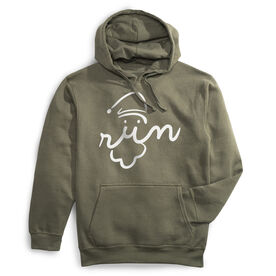 Statement Fleece Hoodie -  Santa Run Face