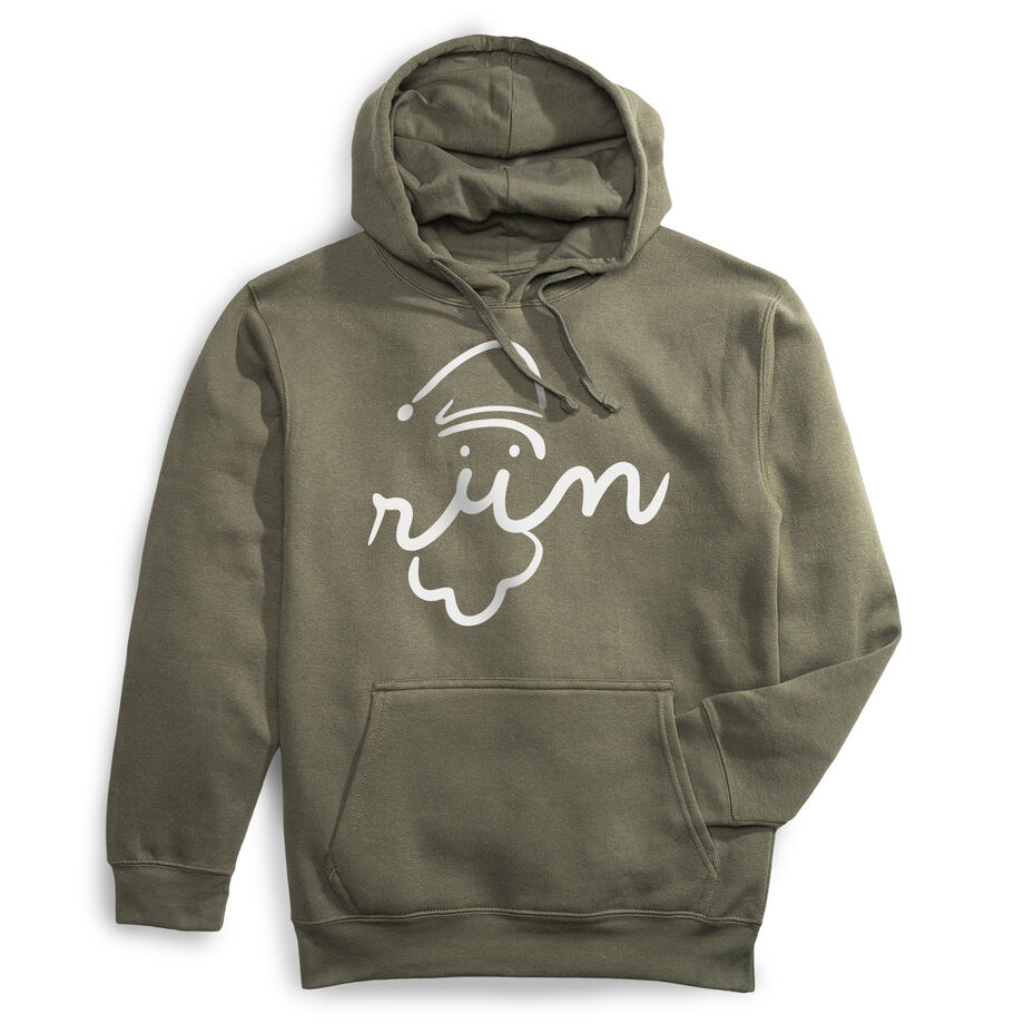 Statement Fleece Hoodie -  Santa Run Face