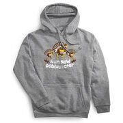 Statement Fleece Hoodie - Run Now Gobble Later Turkey Trot