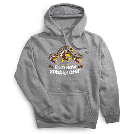 Statement Fleece Hoodie - Run Now Gobble Later Turkey Trot