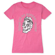 Women's Everyday Runners Tee - Miles To Go Before I Sleep - Skull