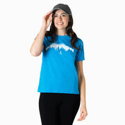 Running Short Sleeve T-Shirt - Trail Runner in the Mountains