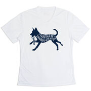 Women's Short Sleeve Tech Tee - I'd Rather Be Running with My Dog