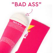 Socrates® Mid-Calf Performance Socks - Bad Ass (Pink)
