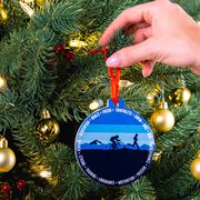 Triathlon Round Ceramic Ornament - Triathlete