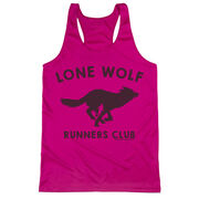 Women's Racerback Performance Tank Top - Lone Wolf Runners Club