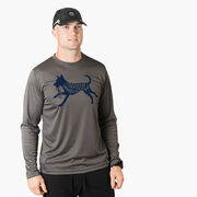 Long Sleeve Performance Tee - I'd Rather Be Running with My Dog